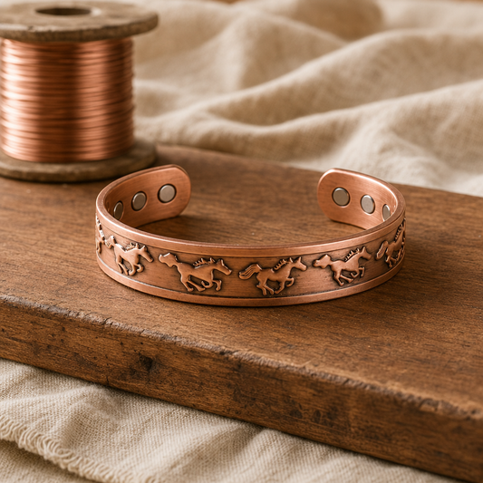 DAISY | HORSE COPPER BRACELET