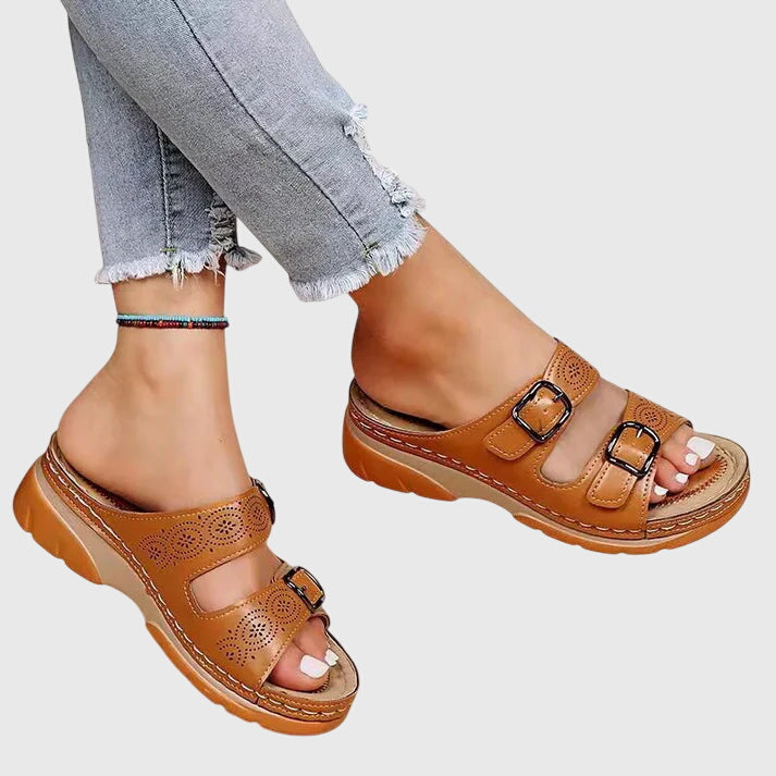 DIORA | ORTHOPEDIC LEATHER SANDALS
