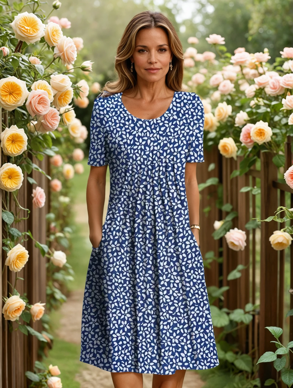 GEORGINA | ELEGANTES KLEID MIT BAUCH-WEG-EFFEKT