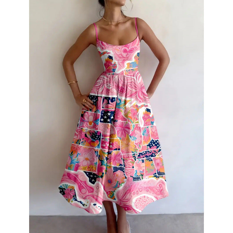 ROSAVELLE | BLUSH GARDEN MIDI DRESS