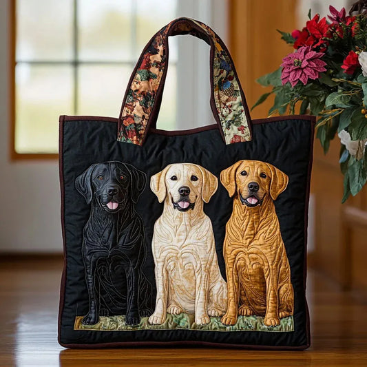 CHLOE | HANDGEFERTIGTE TASCHE MIT DREI LABRADOREN
