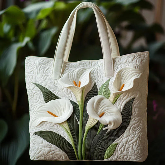 IVY | HANDGEFERTIGTE TASCHE MIT WEISSEN LILIEN