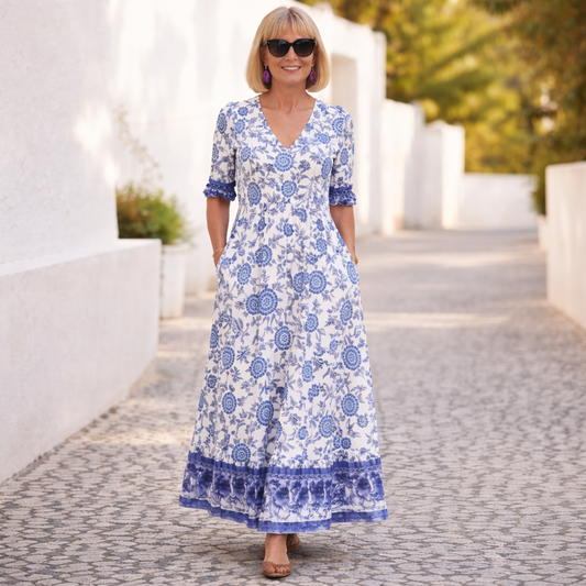 ELLY | ELEGANTES BLUMENKLEID MIT LUFTIGEM FLAIR