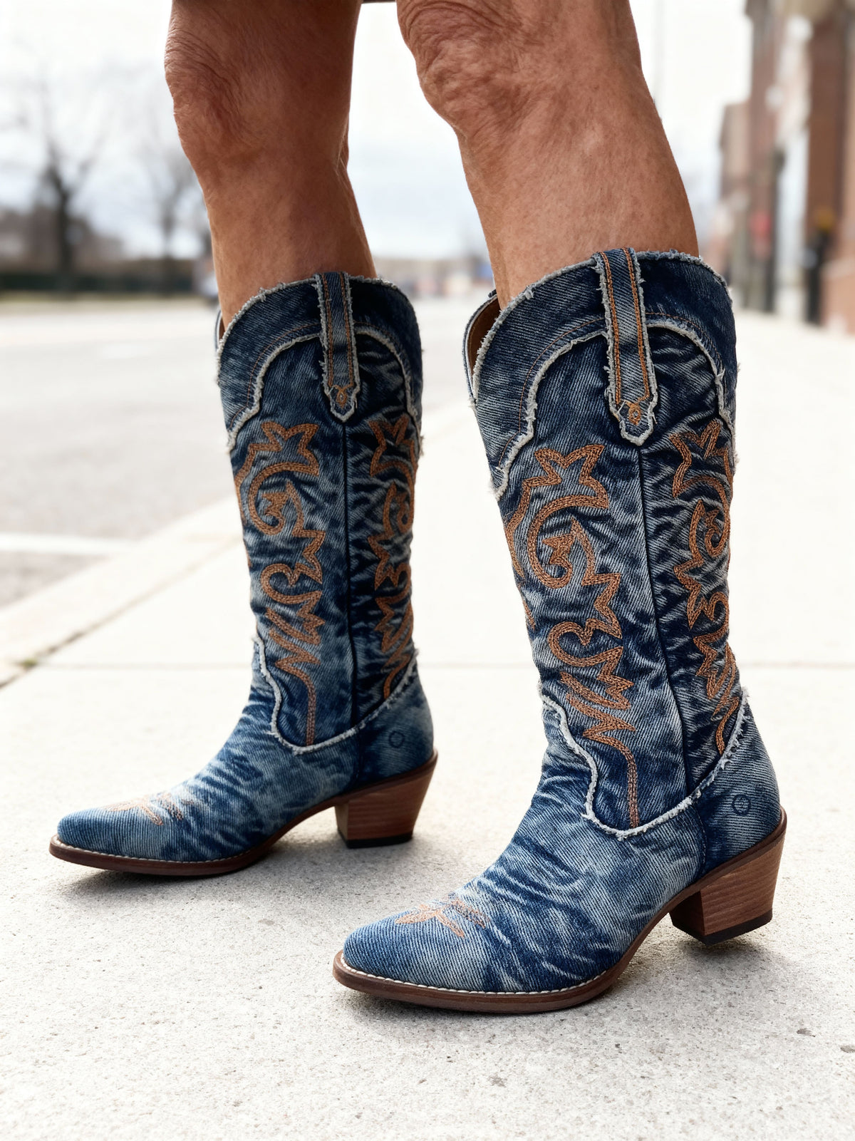 ELOISE | WESTERN-COWBOYSTIEFEL AUS DENIM