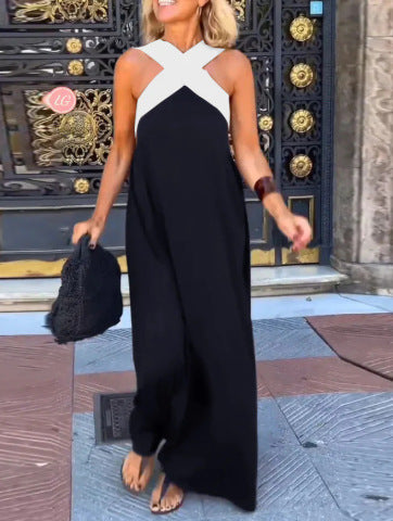 DELPHINE | DRESS WITH CROSSED CUT
