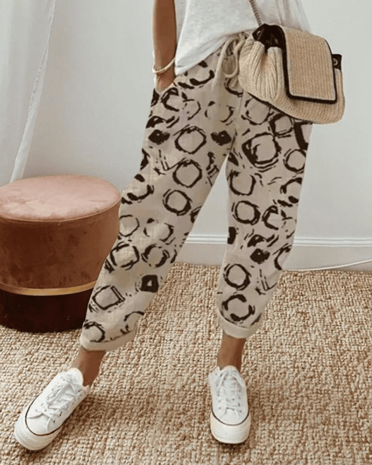 ALISON | CASUAL PATTERNED TROUSERS