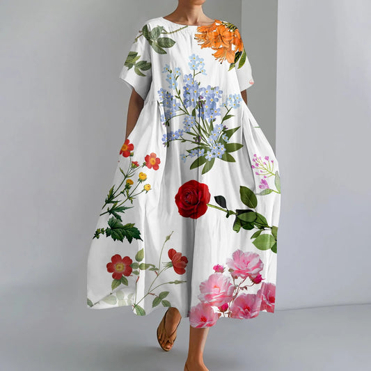 JUTTA | MAXIKLEID MIT SCHÖNEM BLUMENPRINT
