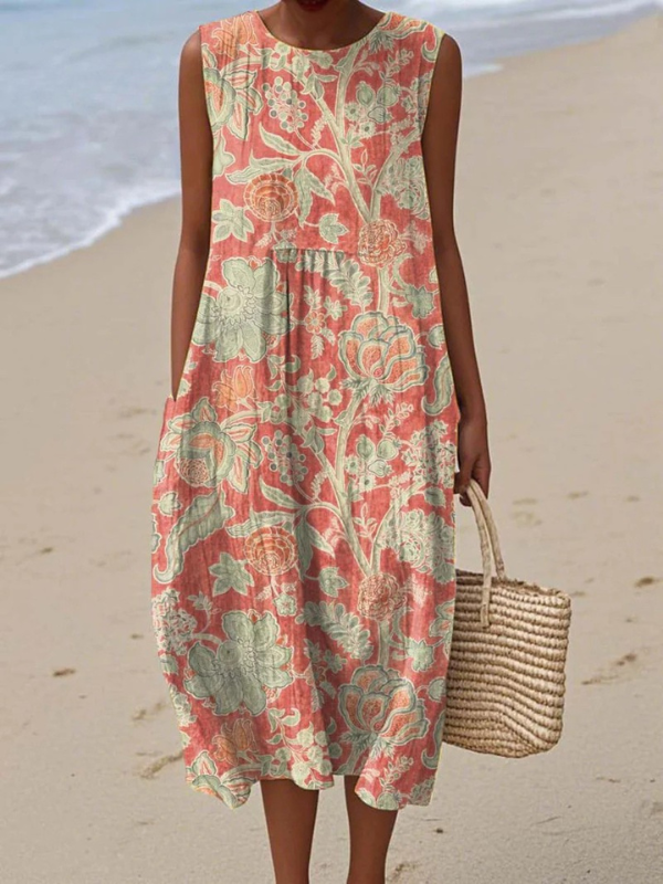 BETH | BLUMEN-MIDI-KLEID