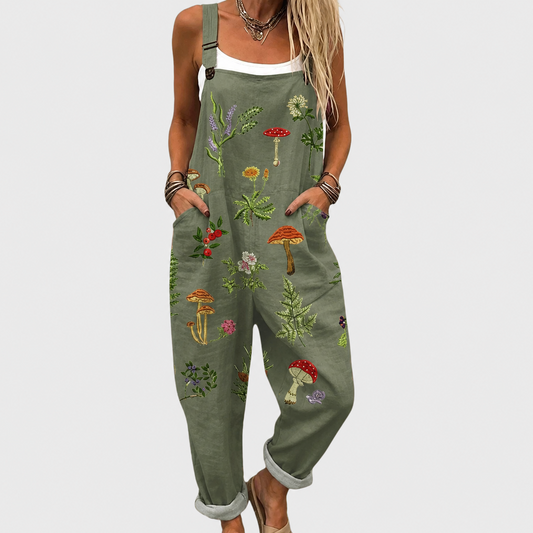 BEQUEMER JUMPSUIT MIT DRUCK