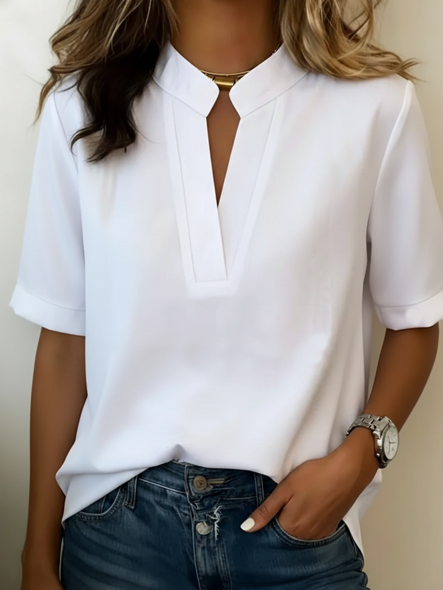 LAURA | CHIC V-AUSSCHNITT-BLUSE