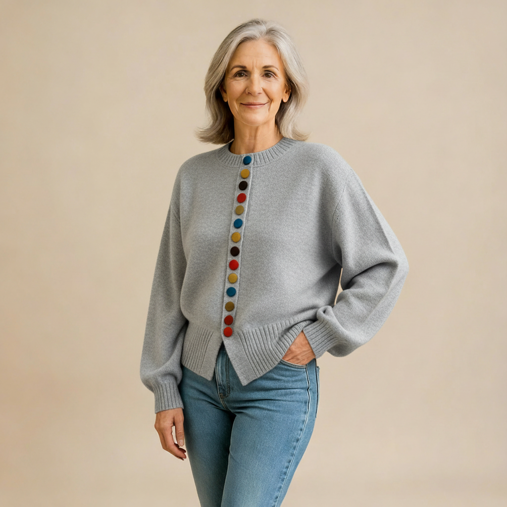 THE NOELLE | BUTTON-ACCENT CARDIGAN