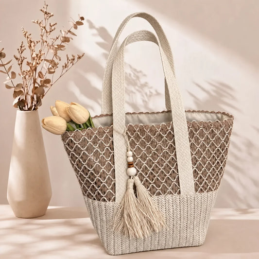 STACY | BOHO-TASCHENTASCHE MIT QUASTEN