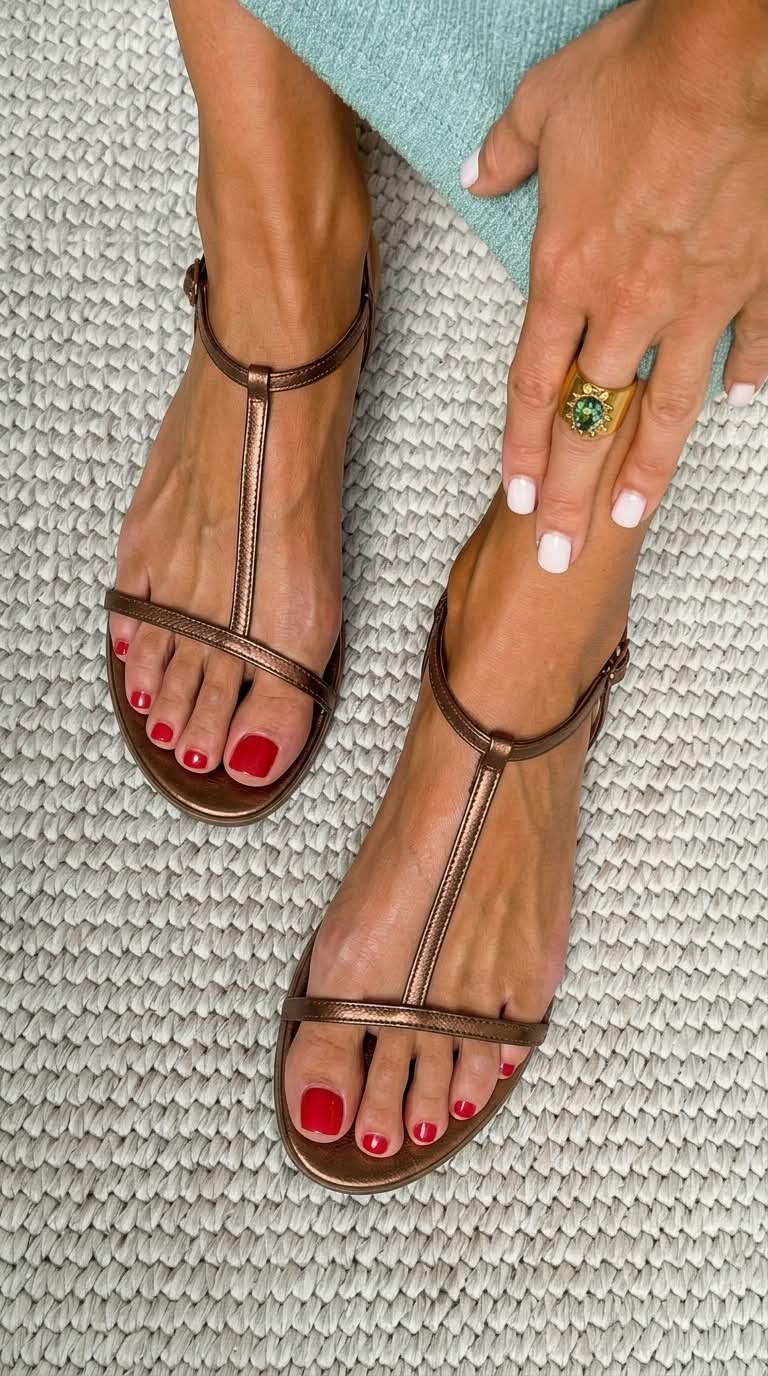 ALBA | GOLDENE SOMMERSANDALEN