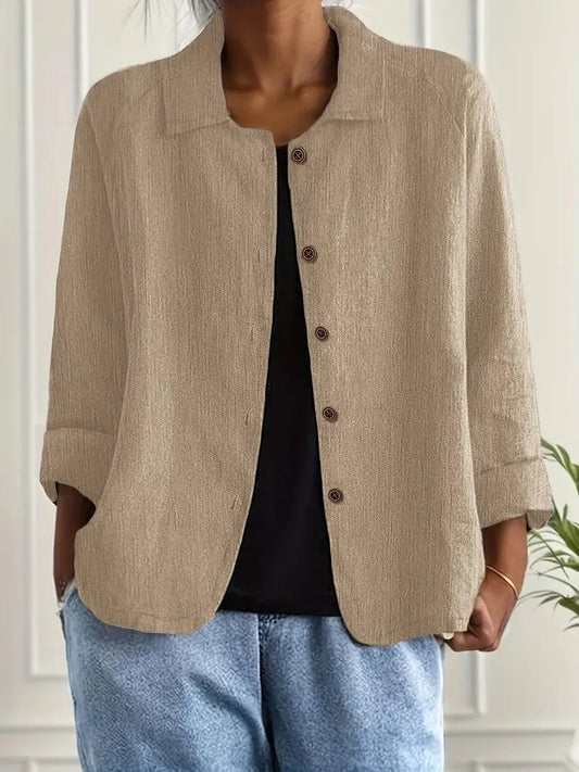 ADELHEID | SAND CRINKLE BLOUSE
